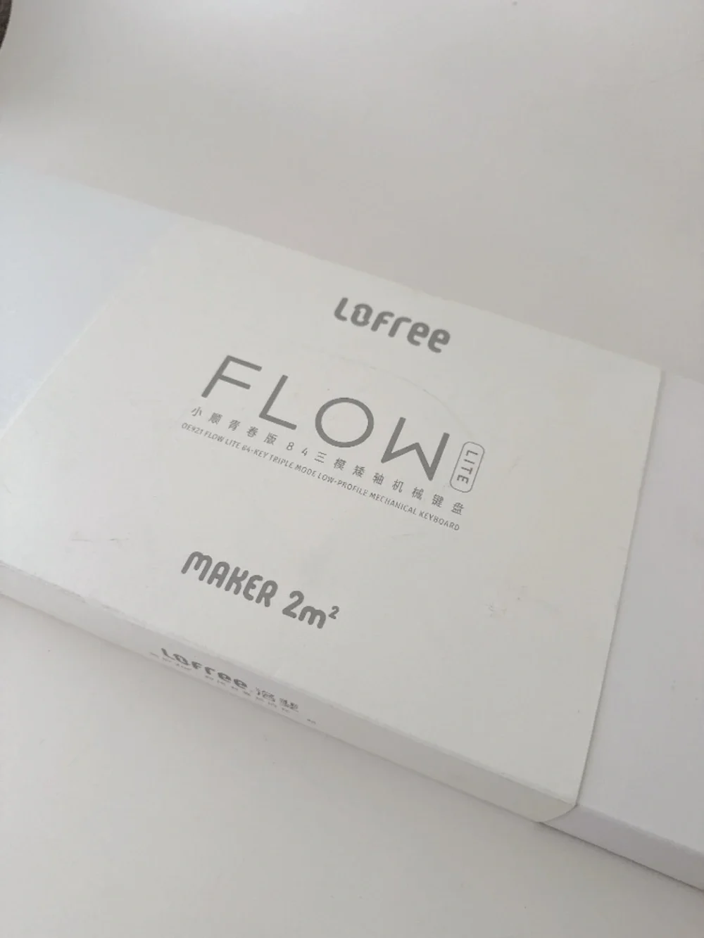 LOFREE Flow Lite Wireless Mechanical Keyboard 84-Key 75% Off White Low Profile